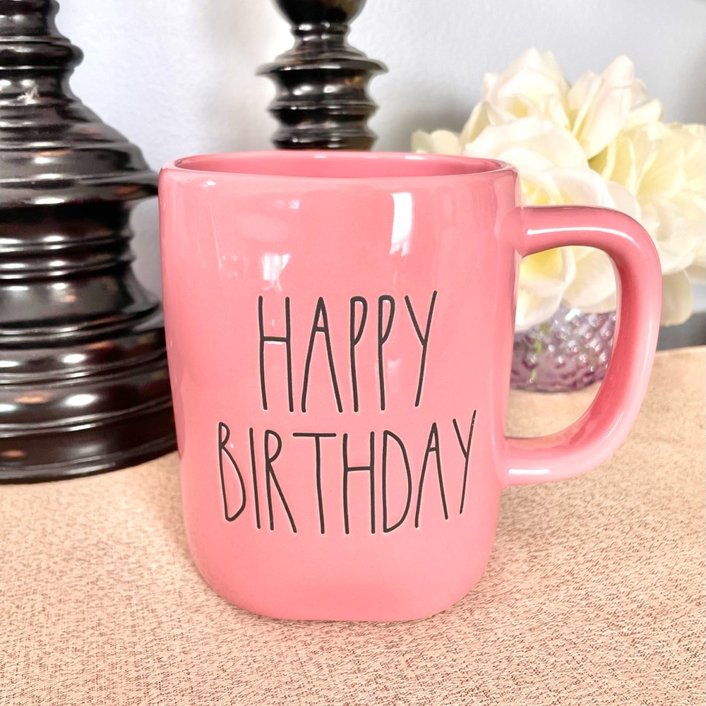 🆕Rae Dunn HAPPY BIRTHDAY Ceramic Mug